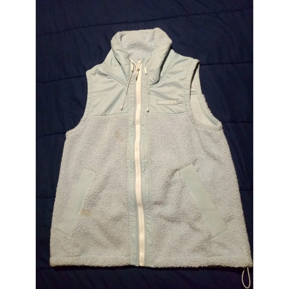 Under‎ Armour Women's Blue Running Vest Size Small Fleece Running